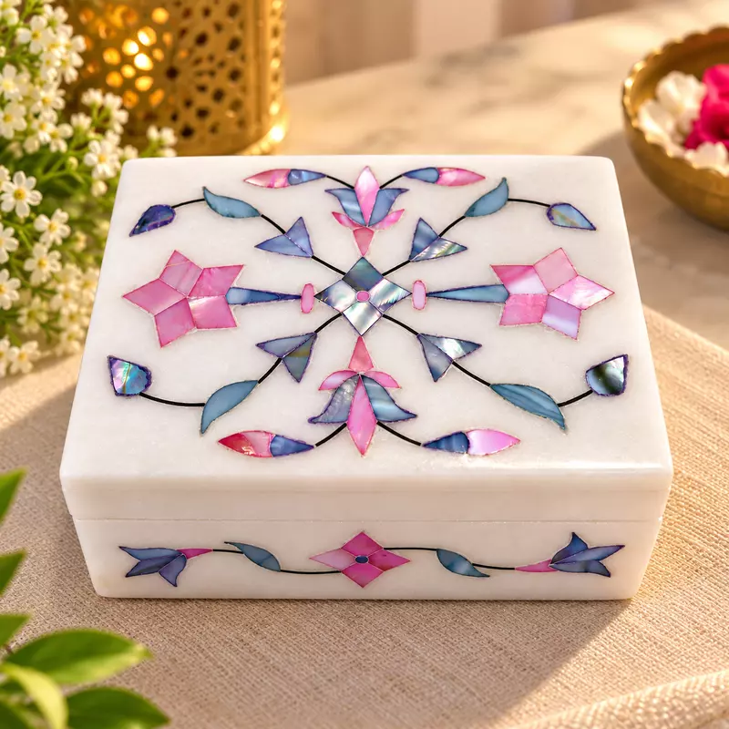 Box Marble Inlay