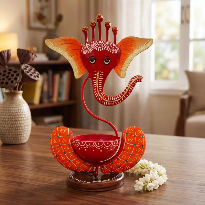 Ganesha T-Light Red