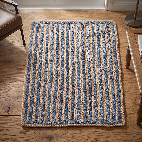 Mat Jute Denim 1.5'x2'