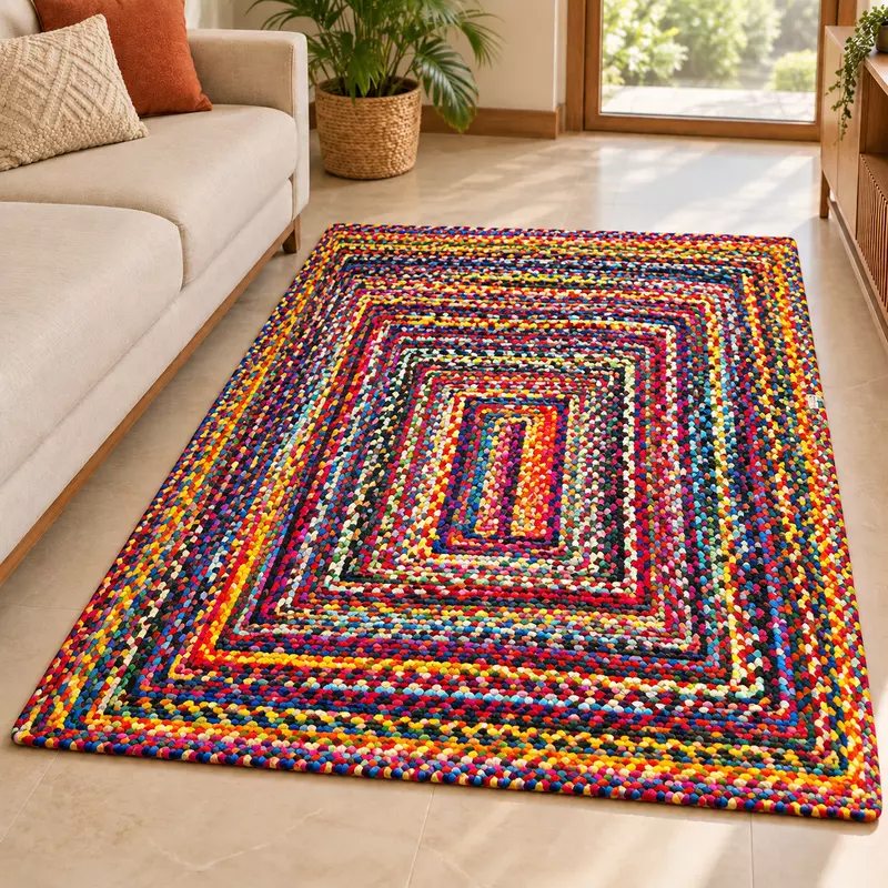 Rug Chindi 3x5 Rects In Rect