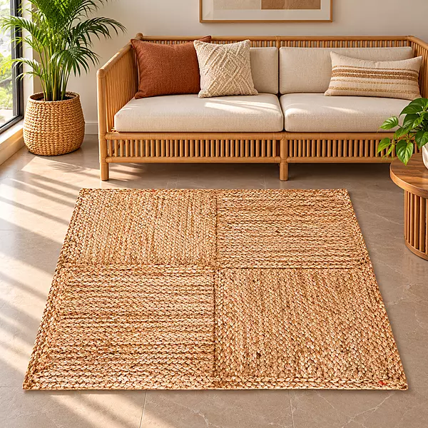Rug Jute 3x3 Squares