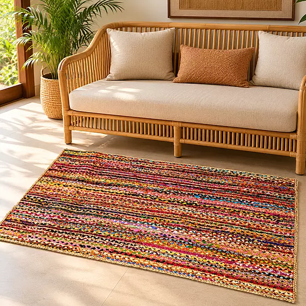 Rug Jute Chindi 2x4 St Lines