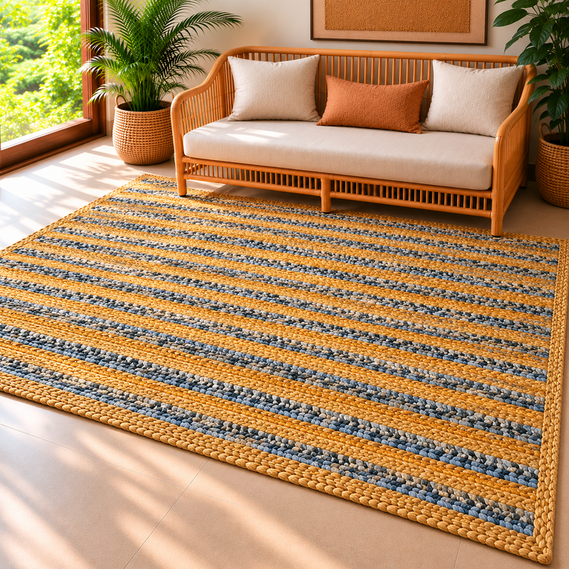 Rug Jute Dnm 3x5 St Lines