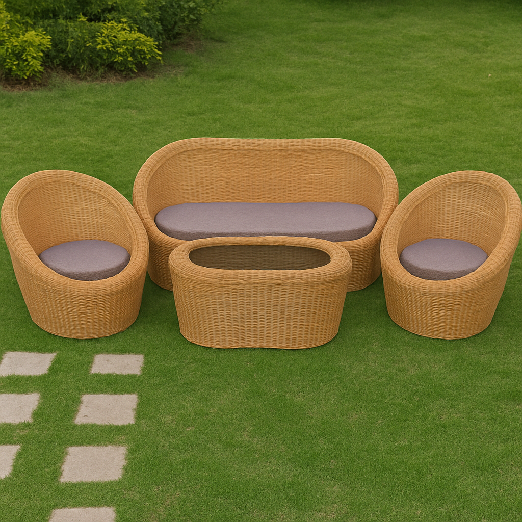 Sofa Apple 5 Seat+Tbl+Cushn Thik Wik