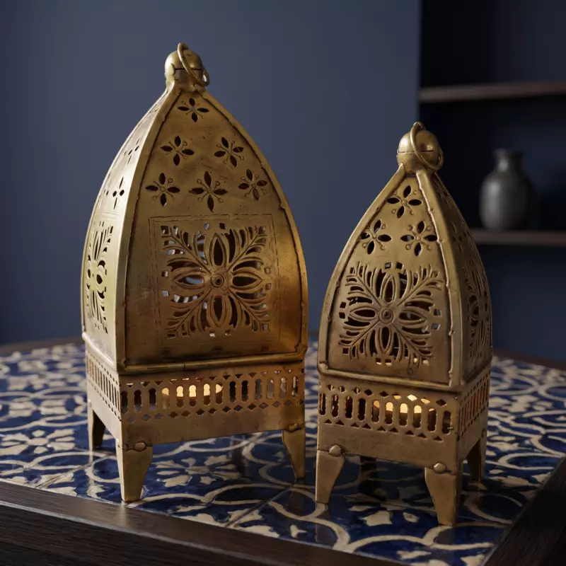 T-Light Temple Lantern S/2